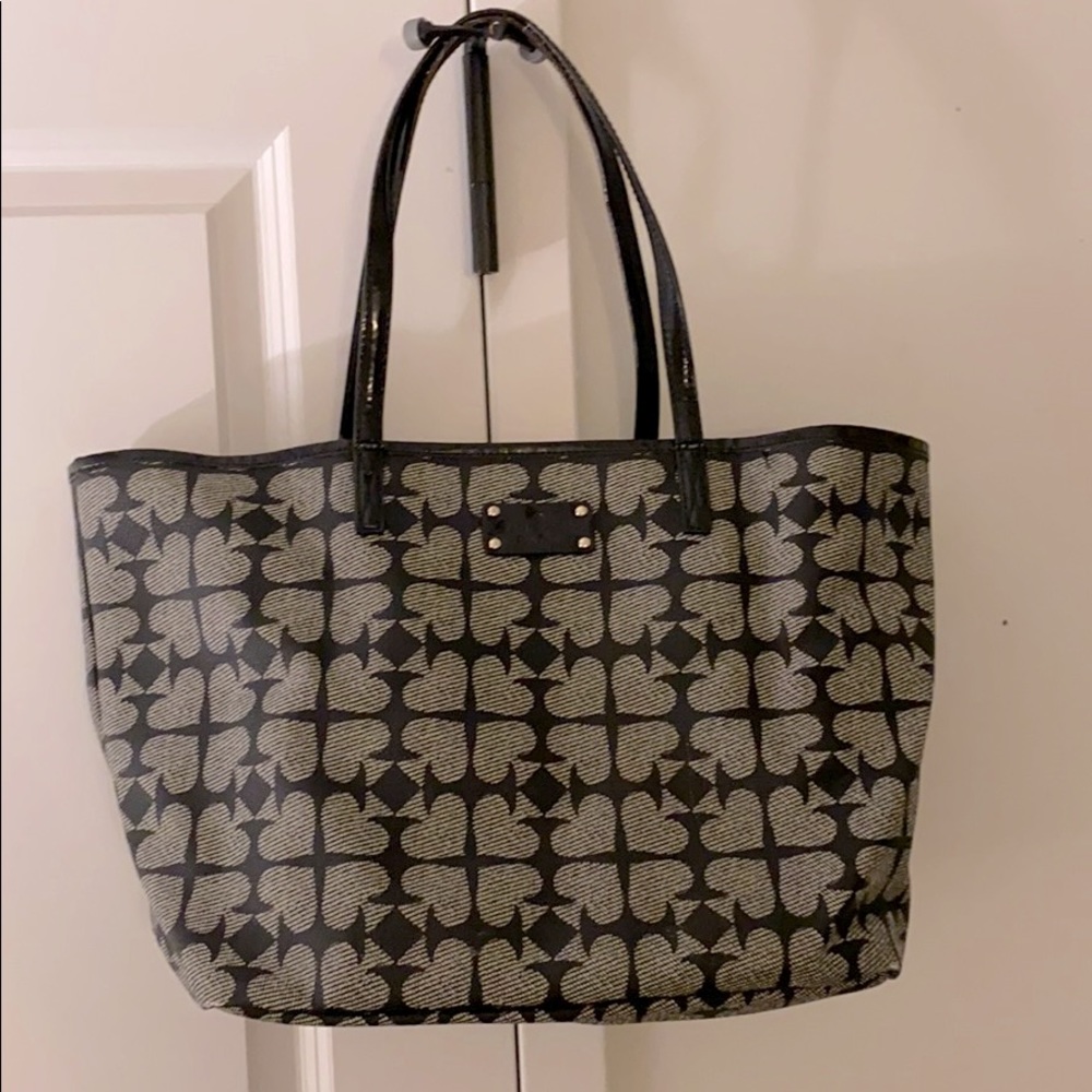 Kate Spade Black & Grey Logo Tote